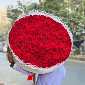 600 red rose bouquet